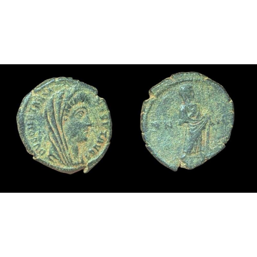 Ancient Roman coin. Divus Constantine I AD 337. Follis Æ 15 mm.